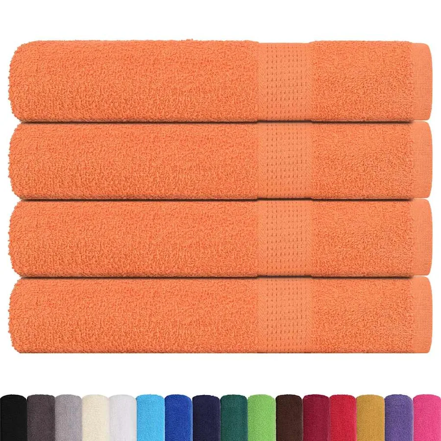 Serviettes de sauna FROGN 4 pcs orange 80x200 cm 360 g/m² - 2