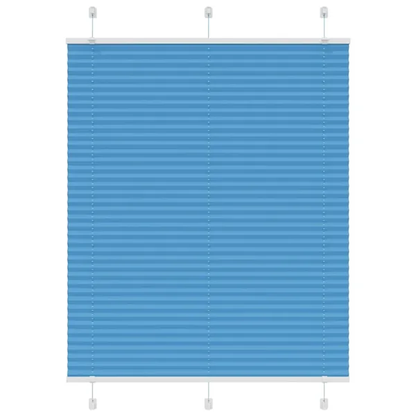 Store plissé bleu 105x150 cm largeur du tissu 104,4cm polyester