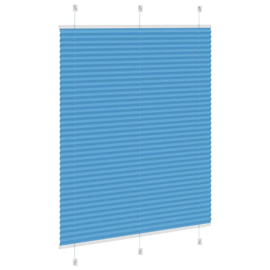 Store plissé bleu 105x150 cm largeur du tissu 104,4cm polyester - 4