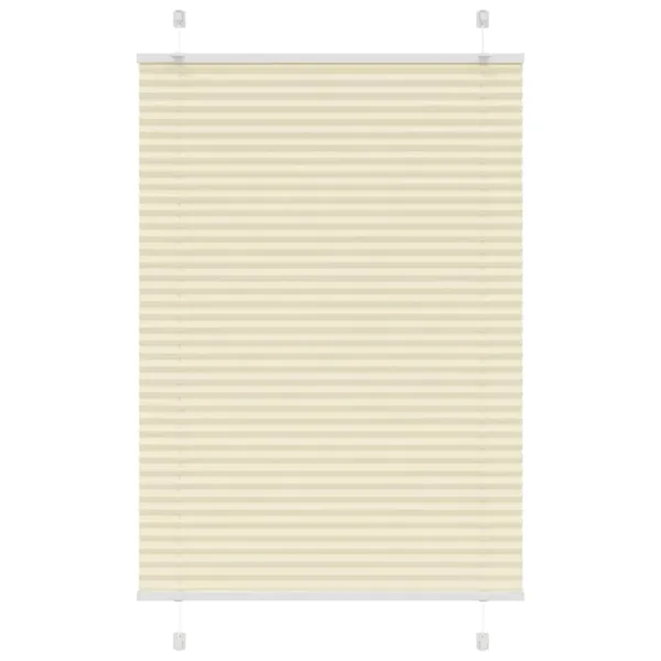 Store plissé crème 85x150 cm largeur du tissu 84,4 cm polyester