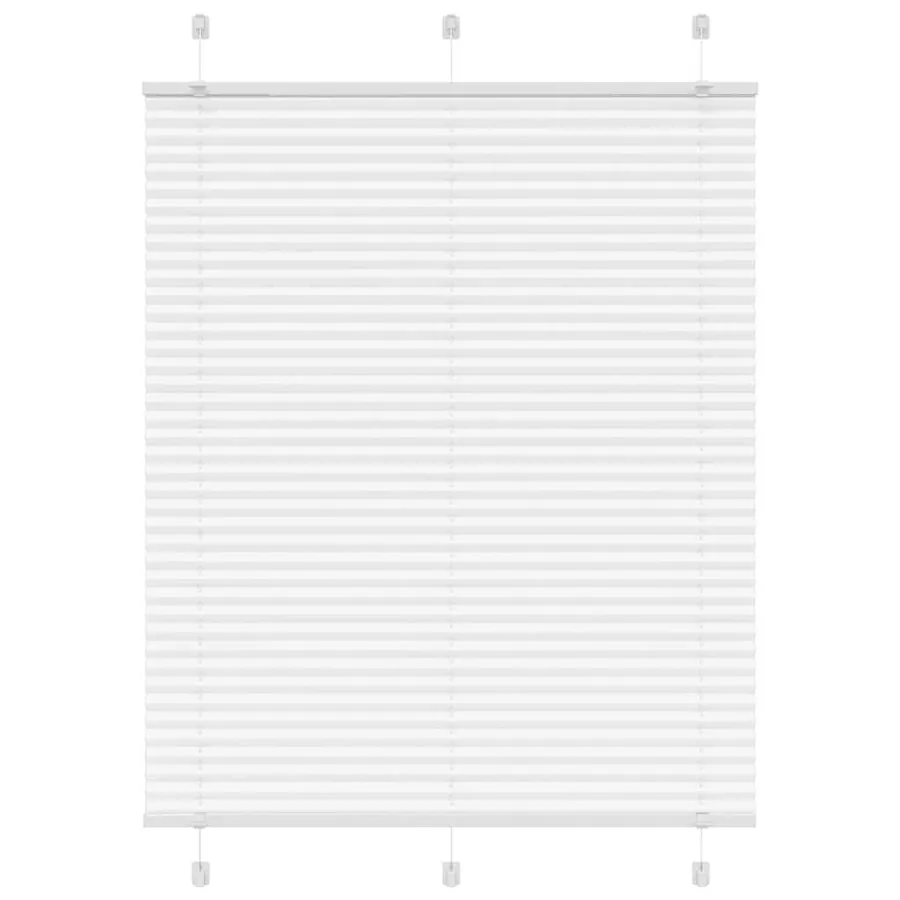 Store plissé blanc 105x150cm largeur du tissu 104,4cm polyester