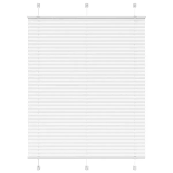 Store plissé blanc 105x150cm largeur du tissu 104,4cm polyester