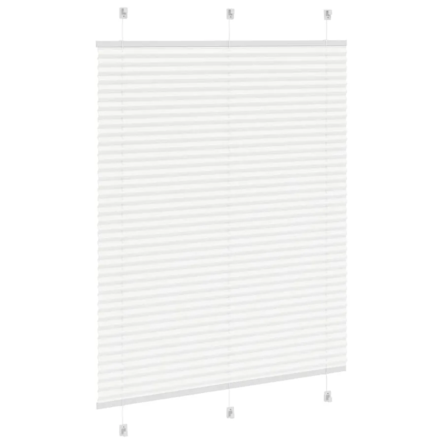 Store plissé blanc 105x150cm largeur du tissu 104,4cm polyester - 4