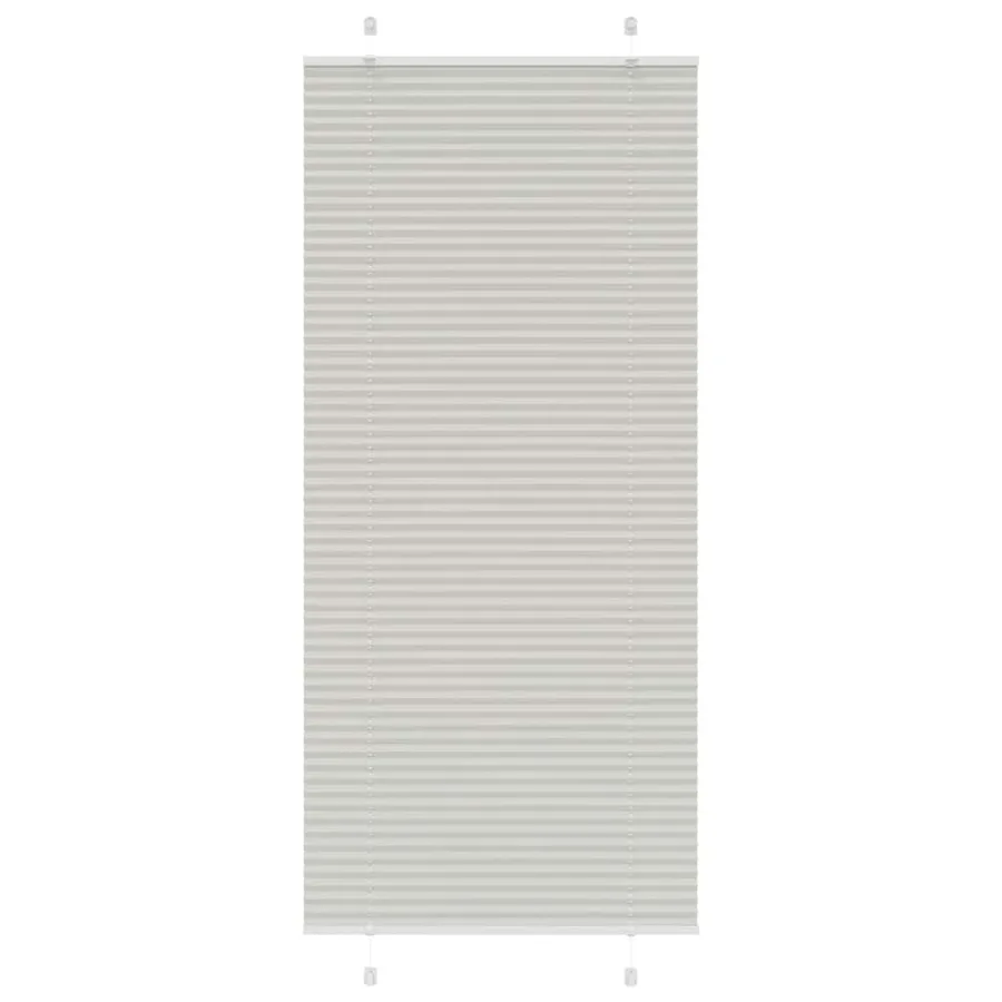 Store plissé gris clair 85x200 cm largeur du tissu 84,4 cm - 2