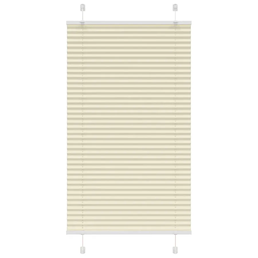 Store plissé crème 75x150 cm largeur du tissu 74,4 cm polyester