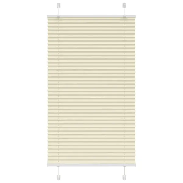 Store plissé crème 75x150 cm largeur du tissu 74,4 cm polyester