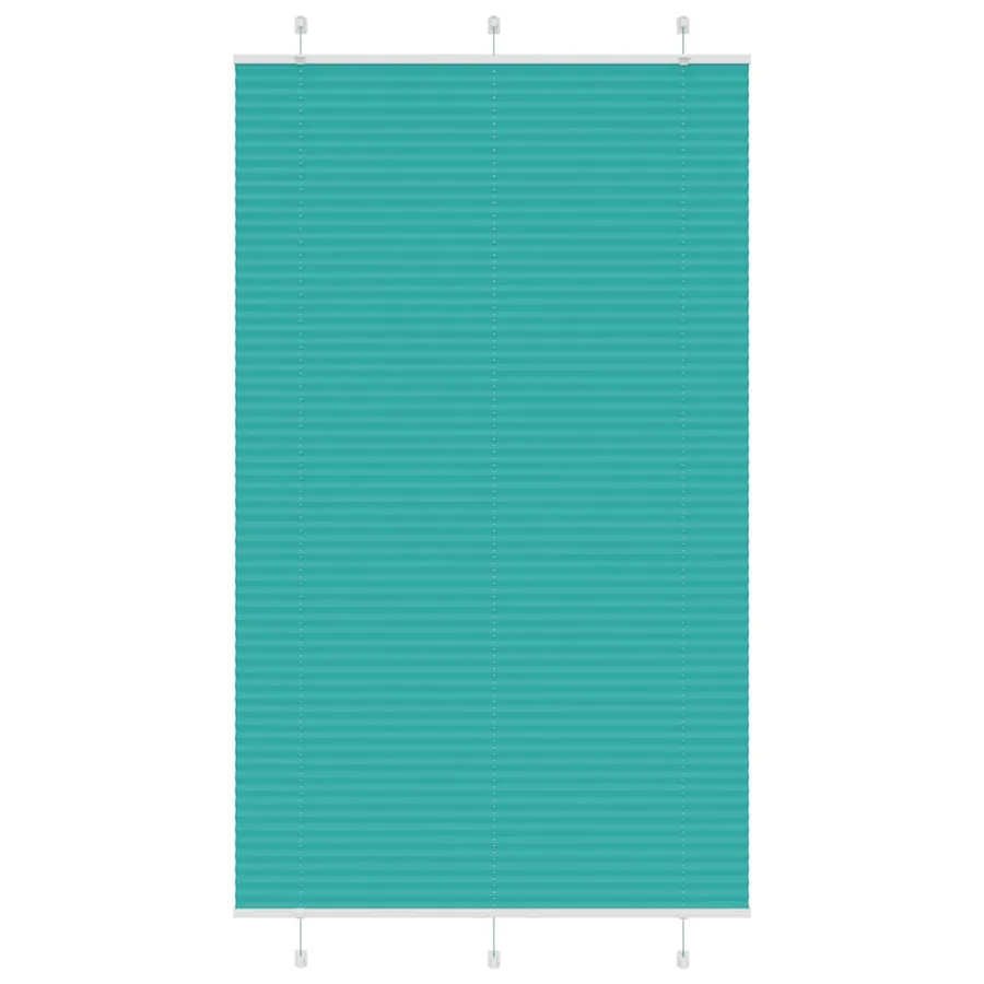 Store plissé vert pétrole 120x200cm largeur du tissu 119,4cm