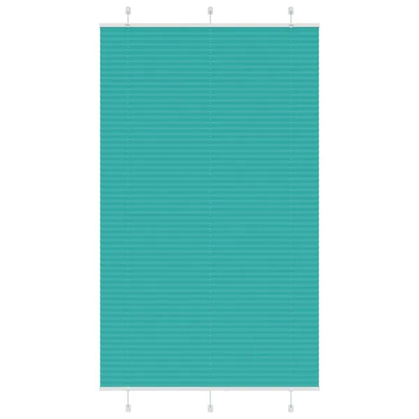 Store plissé vert pétrole 120x200cm largeur du tissu 119,4cm