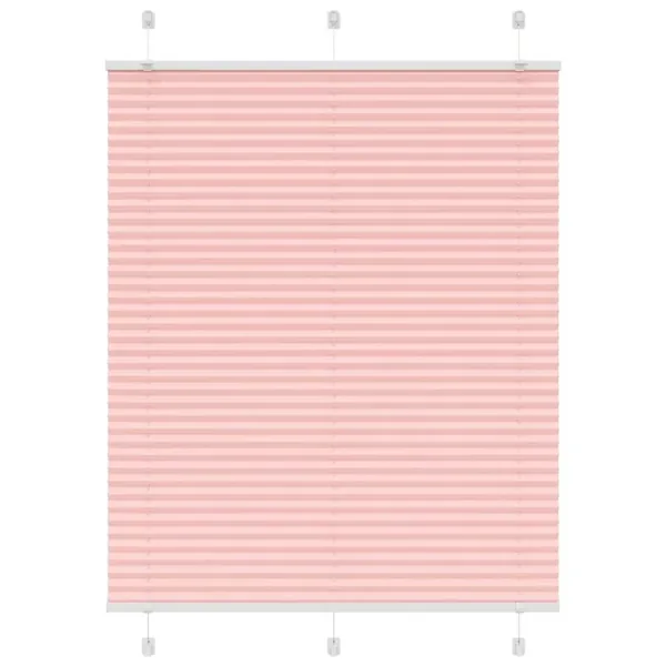 Store plissé rose 105x100 cm largeur du tissu 104,4cm polyester