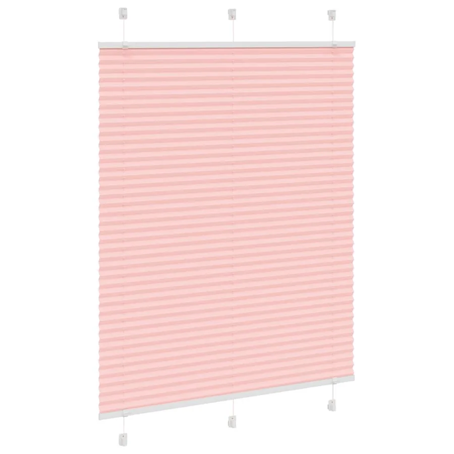Store plissé rose 105x100 cm largeur du tissu 104,4cm polyester - 3