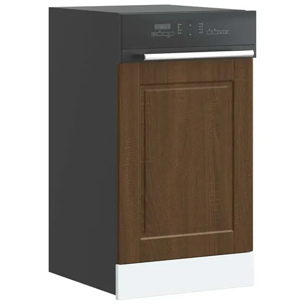 Panneau de lave-vaisselle Porto chêne marron 45x1,5x57 cm