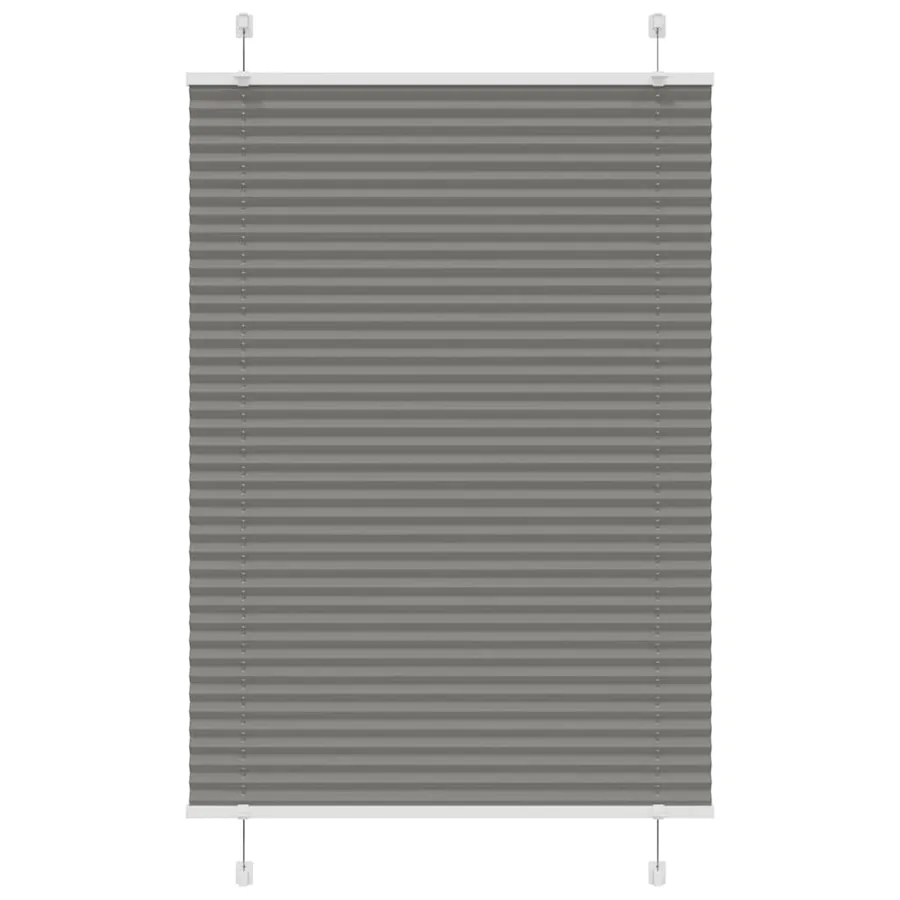 Store plissé anthracite 100x150 cm largeur du tissu 99,4 cm