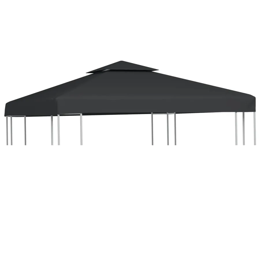 Awning replacement fabric 310 g/m² 3x3 m Dark grey