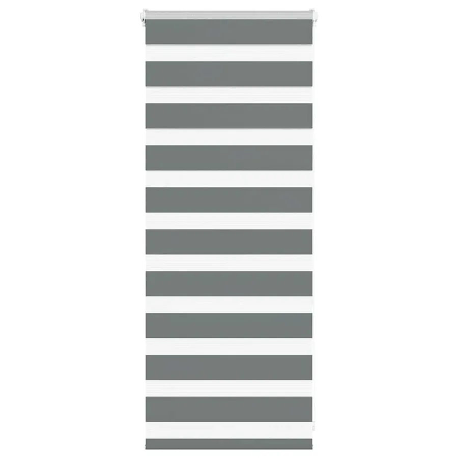 Store zèbre gris foncé largeur du tissu 50,9 cm polyester