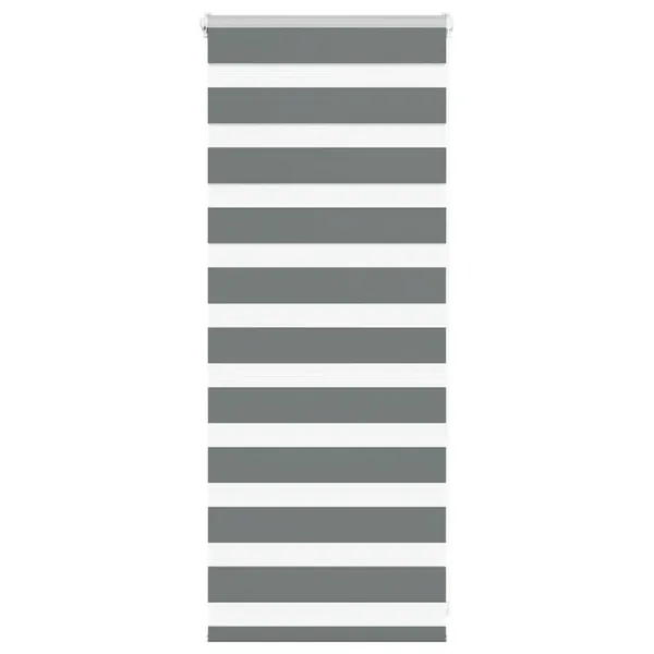 Store zèbre gris foncé largeur du tissu 50,9 cm polyester