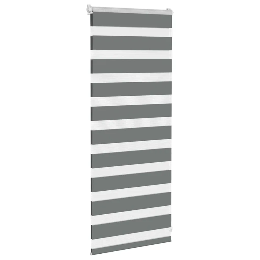 Store zèbre gris foncé largeur du tissu 50,9 cm polyester - 3