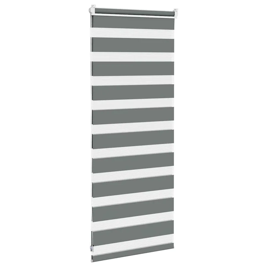 Store zèbre gris foncé largeur du tissu 50,9 cm polyester - 4