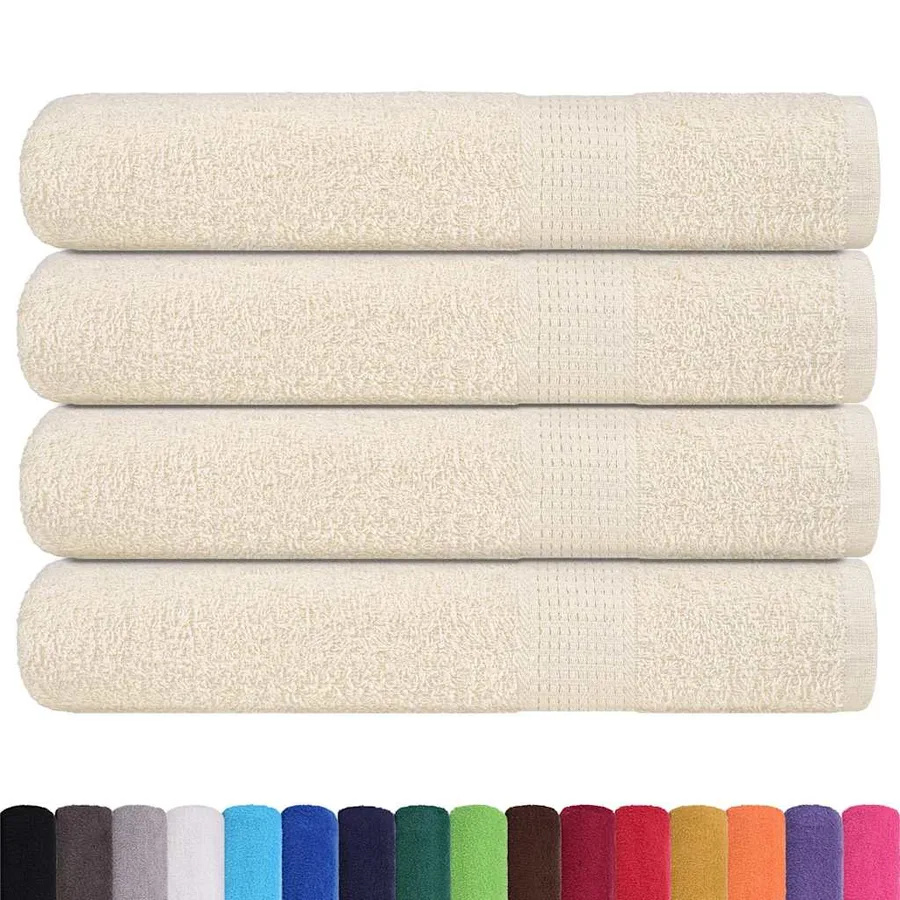 Serviettes FROGN 4 pcs crème 100x200 cm 360 g/m² - 2