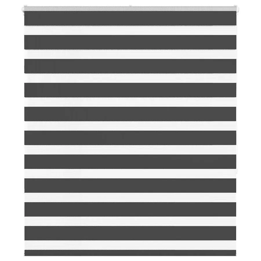 Store zèbre noir 130x150 cm largeur du tissu 125,9 cm polyester