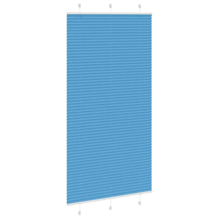 Store plissé bleu 110x200 cm largeur du tissu 109,4cm polyester - 3