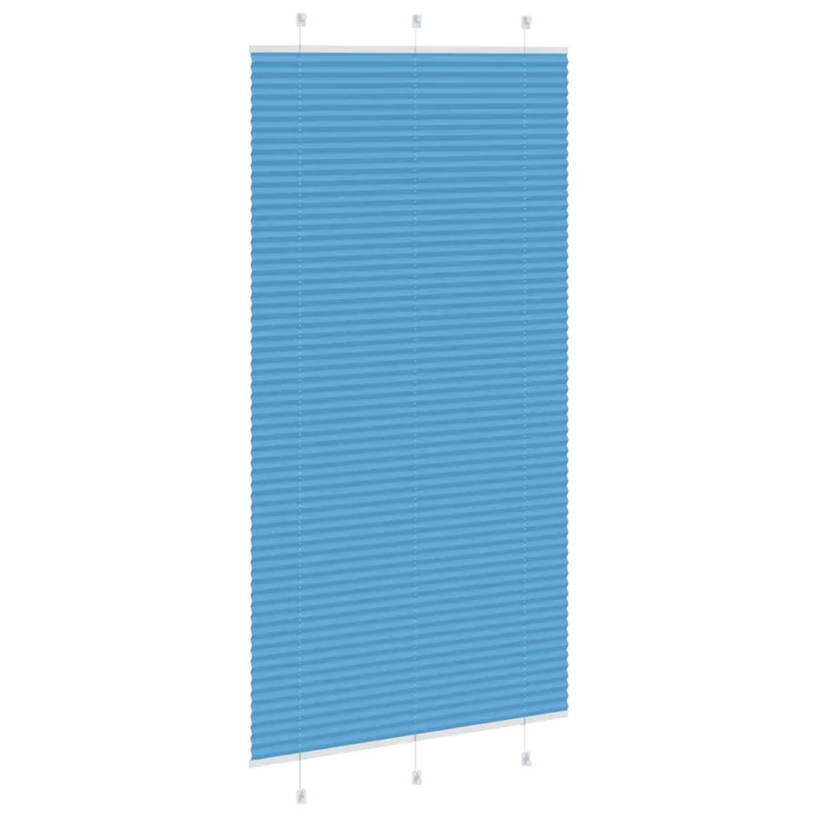 Store plissé bleu 110x200 cm largeur du tissu 109,4cm polyester - 4