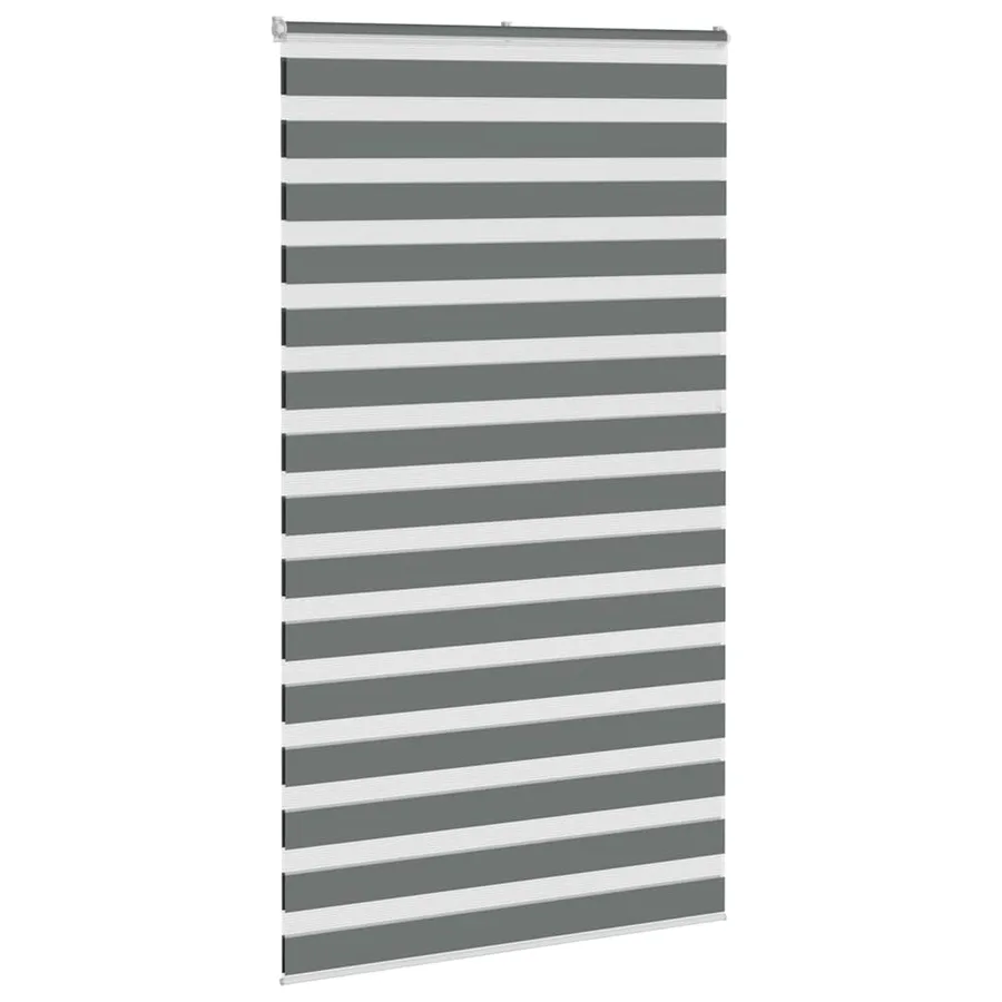 Store zèbre gris foncé largeur du tissu 115,9 cm polyester - 3