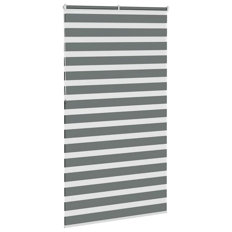 Store zèbre gris foncé largeur du tissu 115,9 cm polyester - 4