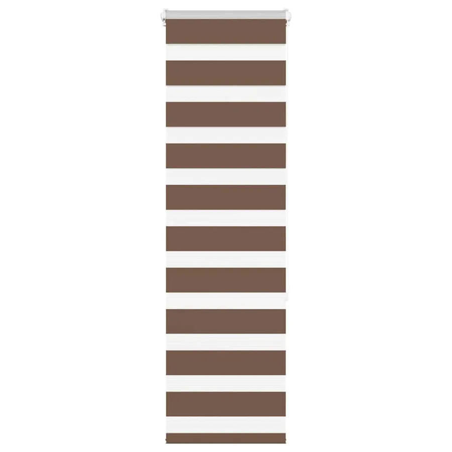 Store zèbre marron 40x150 cm largeur du tissu 35,9 cm polyester