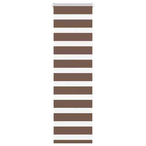 Store zèbre marron 40x150 cm largeur du tissu 35,9 cm polyester