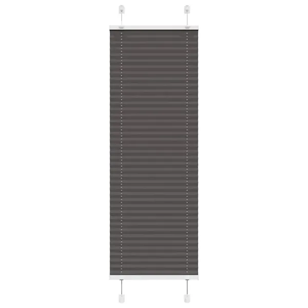 Store plissé noir 45x100 cm largeur du tissu 44,4 cm polyester