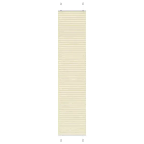 Store plissé crème 45x200 cm largeur du tissu 44,4 cm polyester
