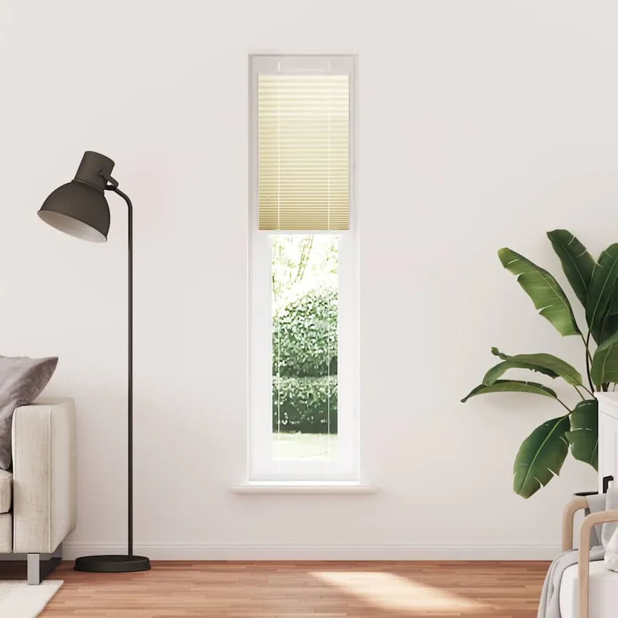 Store plissé crème 45x200 cm largeur du tissu 44,4 cm polyester - 2