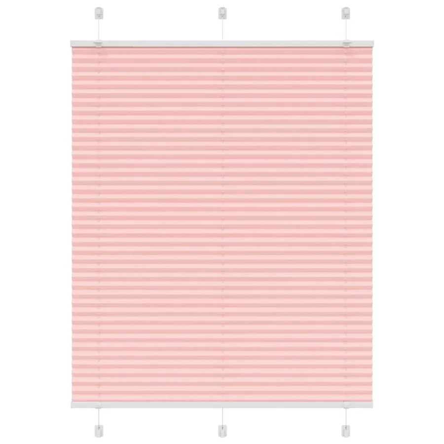 Store plissé rose 105x150 cm largeur du tissu 104,4cm polyester