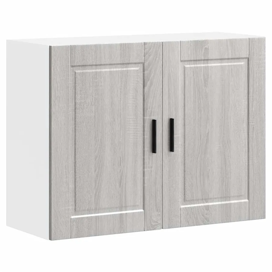 Armoire murale de cuisine Porto sonoma gris bois d'ingénierie - 2