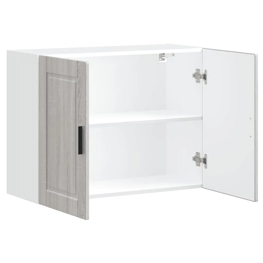 Armoire murale de cuisine Porto sonoma gris bois d'ingénierie - 5