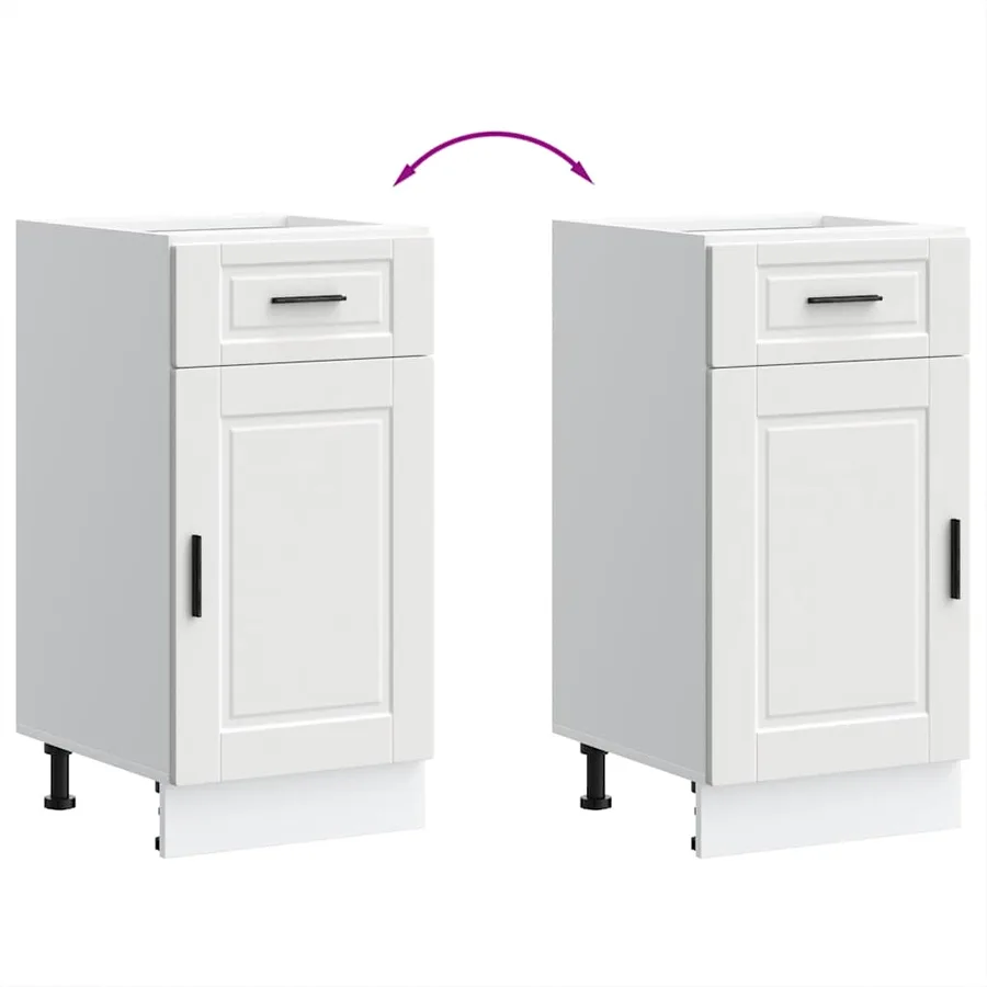 Armoire de cuisine Porto blanc bois d'ingénierie - 8