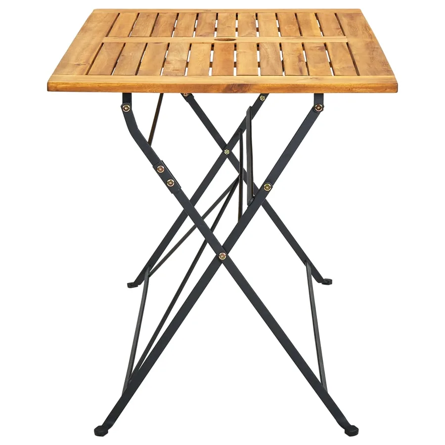 Table pliable de jardin 120x70x74 cm Bois d'acacia massif - 3