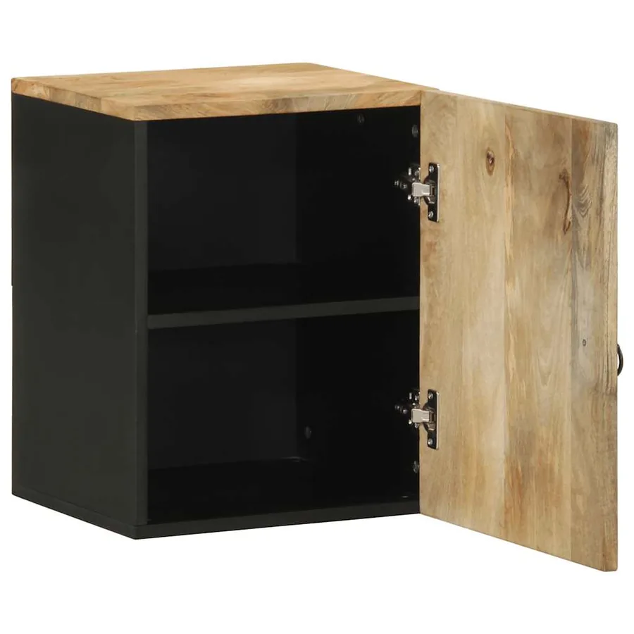 Armoire de salle de bain suspendue bois massif manguier - 2