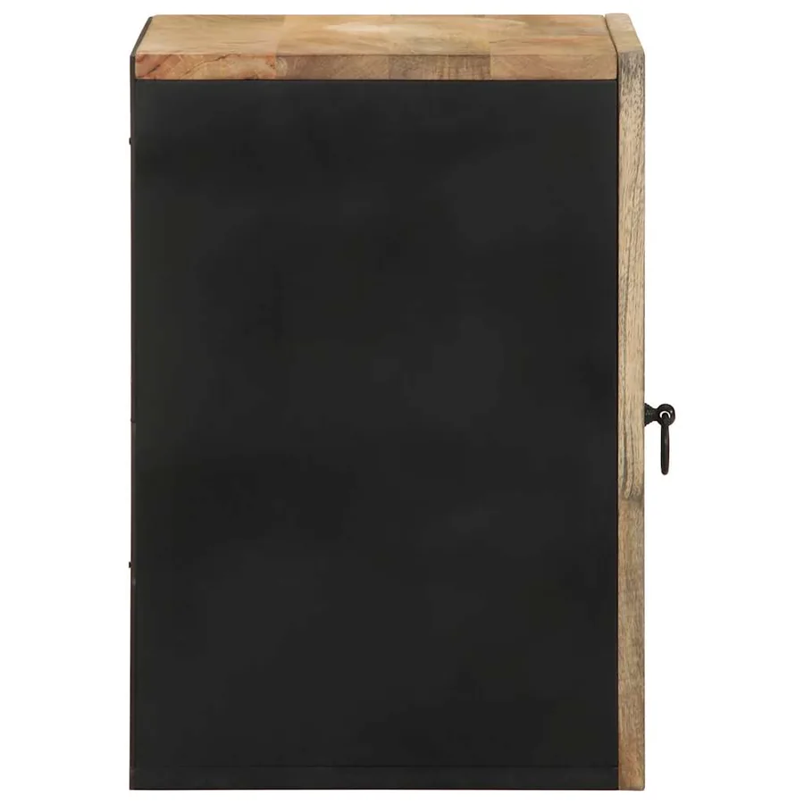 Armoire de salle de bain suspendue bois massif manguier - 4