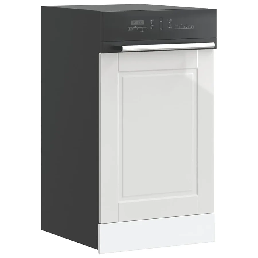 Panneau de lave-vaisselle Porto blanc brillant 45x1,5x57 cm