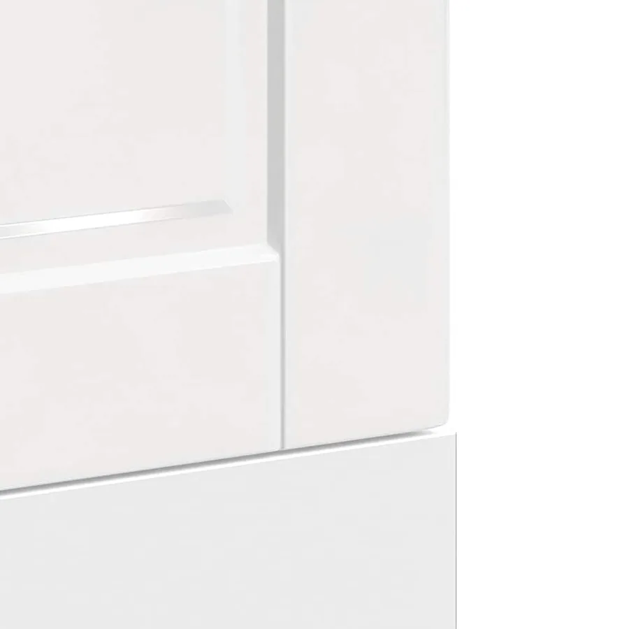 Panneau de lave-vaisselle Porto blanc brillant 45x1,5x57 cm - 7
