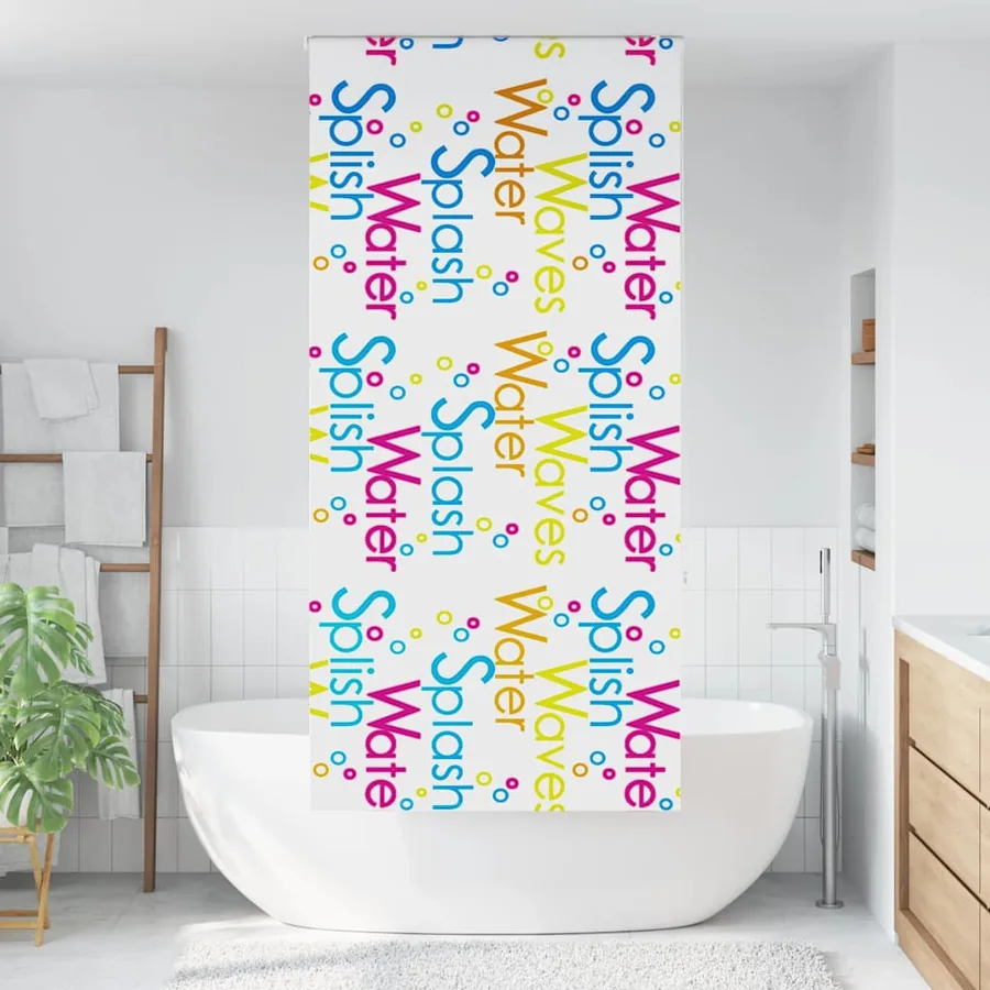 Store enrouleur de douche 100x240 cm largeur du tissu 96 cm - 2