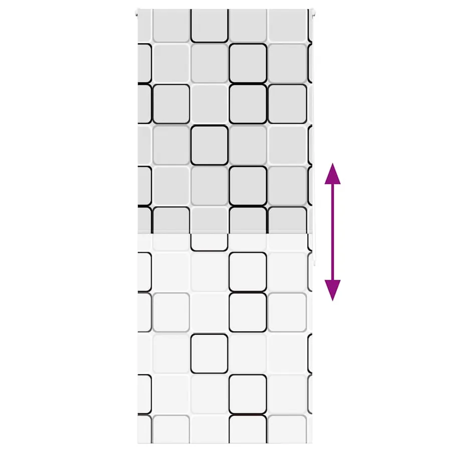Store enrouleur de douche 100x240 cm largeur du tissu 96 cm - 5