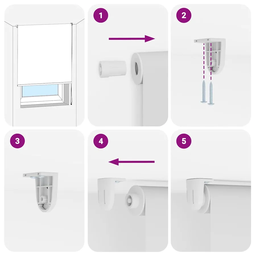 Store enrouleur de douche 80x240 cm largeur du tissu 76 cm - 7