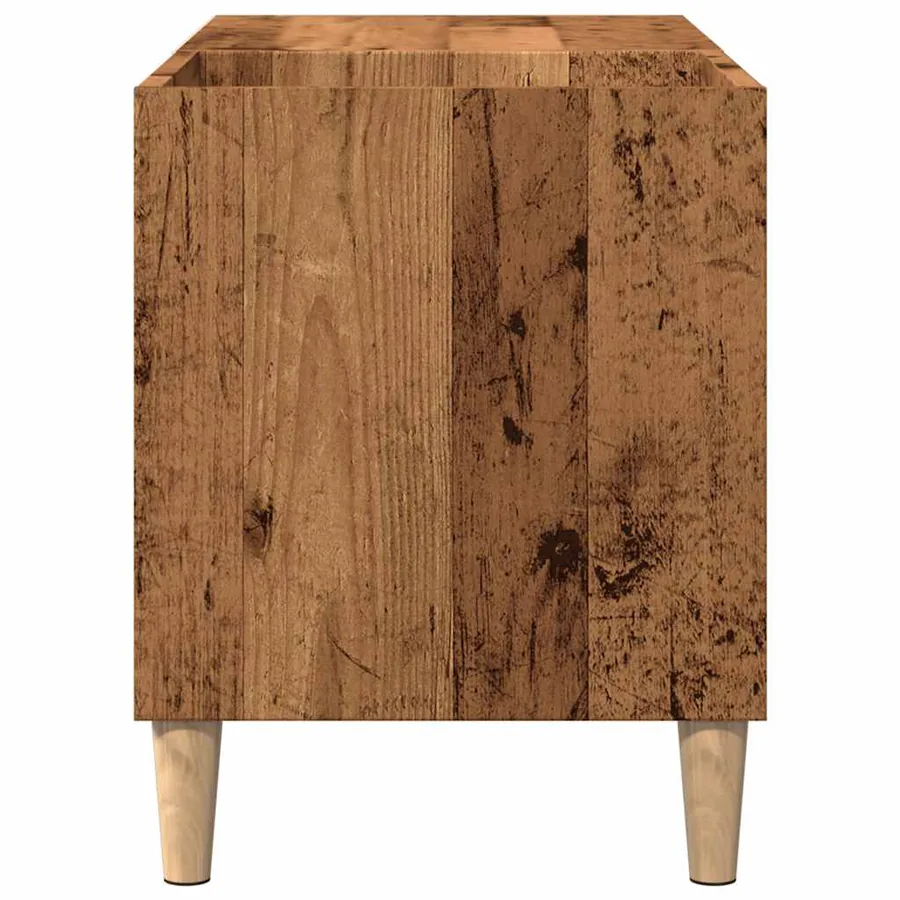 Armoire à disques vieux bois 84,5x38x48 cm bois d'ingénierie - 5