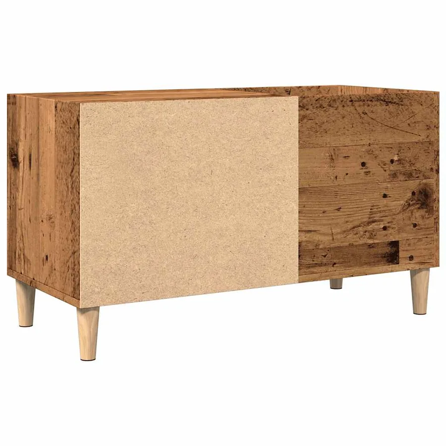 Armoire à disques vieux bois 84,5x38x48 cm bois d'ingénierie - 6