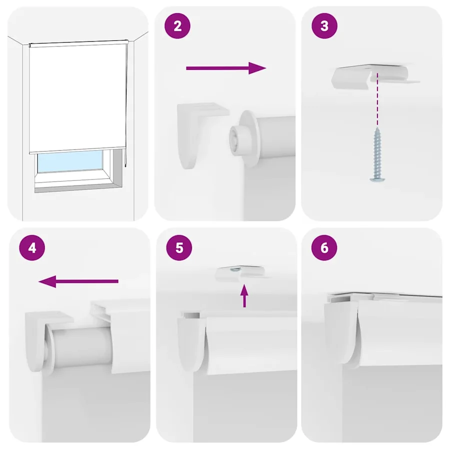 Store enrouleur de douche avec cassette largeur du tissu 86 cm - 6