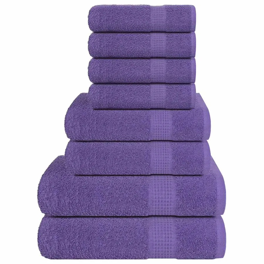 Ensemble de serviettes FROGN 8 pcs violet 360 g/m²