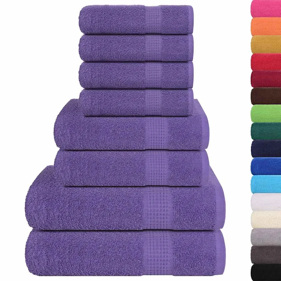 Ensemble de serviettes FROGN 8 pcs violet 360 g/m² - 2