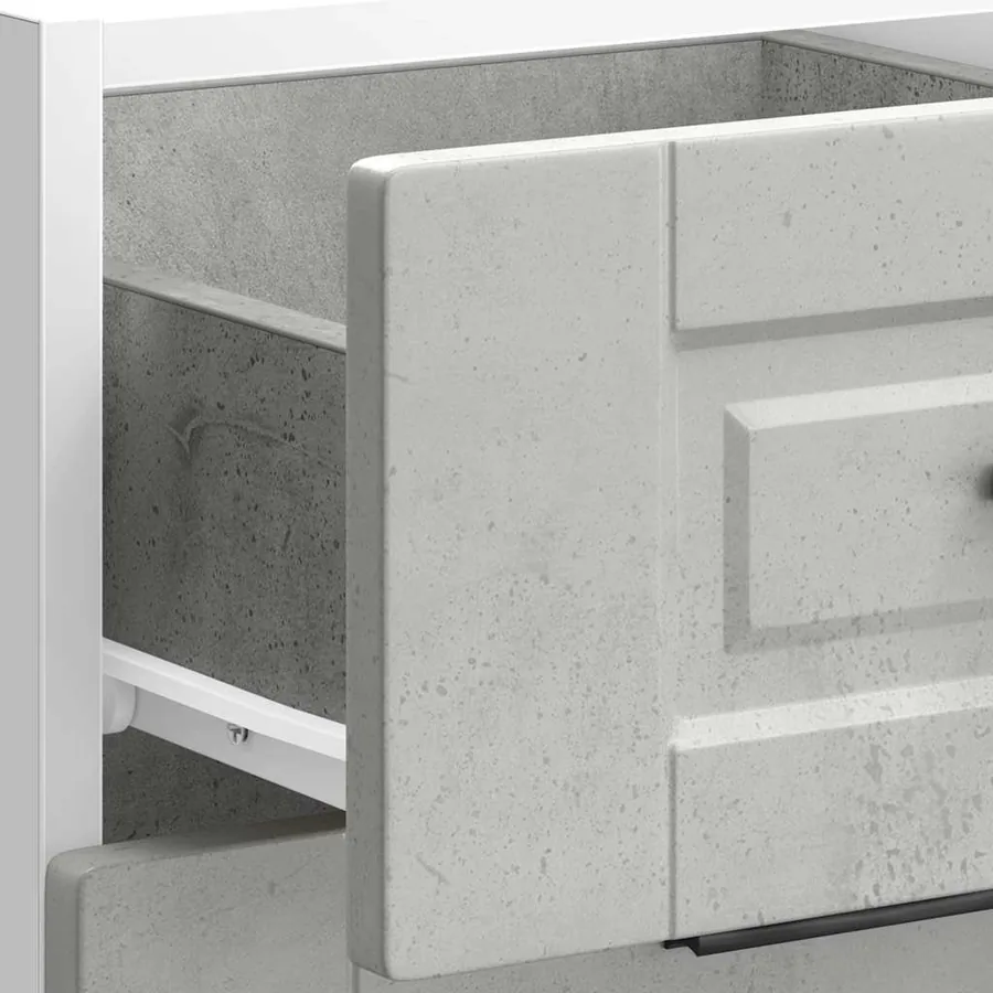Armoire de cuisine Porto gris béton bois d'ingénierie - 9